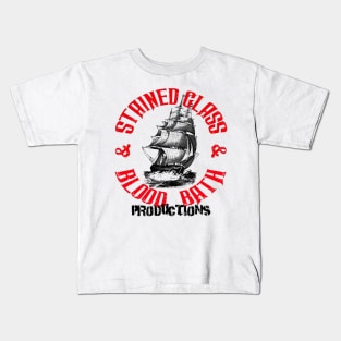 Stained Glass and Blood Bath Productions logo Kids T-Shirt